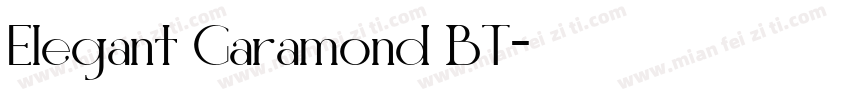 Elegant Garamond BT字体转换